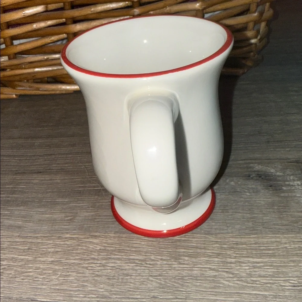 William Sonoma Pedestal Snowman Hot Chocolate Mug Discontinued